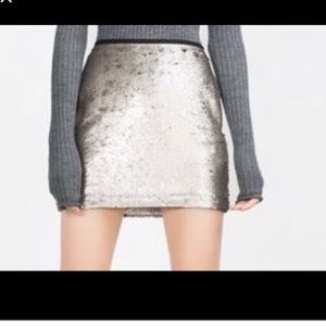 Zara sequin skirt